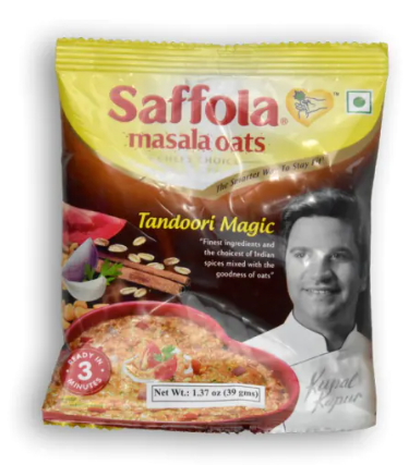 SAFFOLA Masala Oats Chefs Choice Tandoori Magic 1.37 OZ